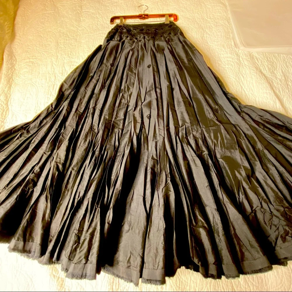 FREE PEOPLE Beaded Maxi Full Skirt - Picture 4 of 10